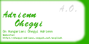 adrienn ohegyi business card